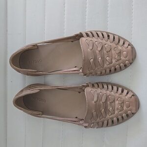 Womens leather Nisolo Tan huarache sandles